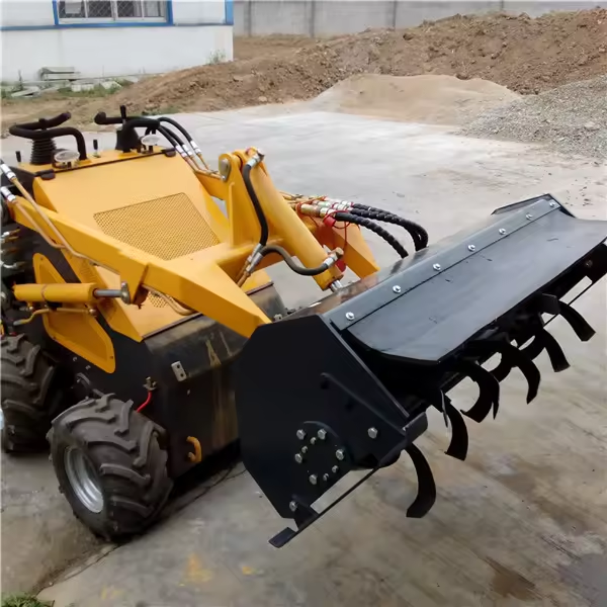 Skid Steer Loader Attachment Rotary Plow