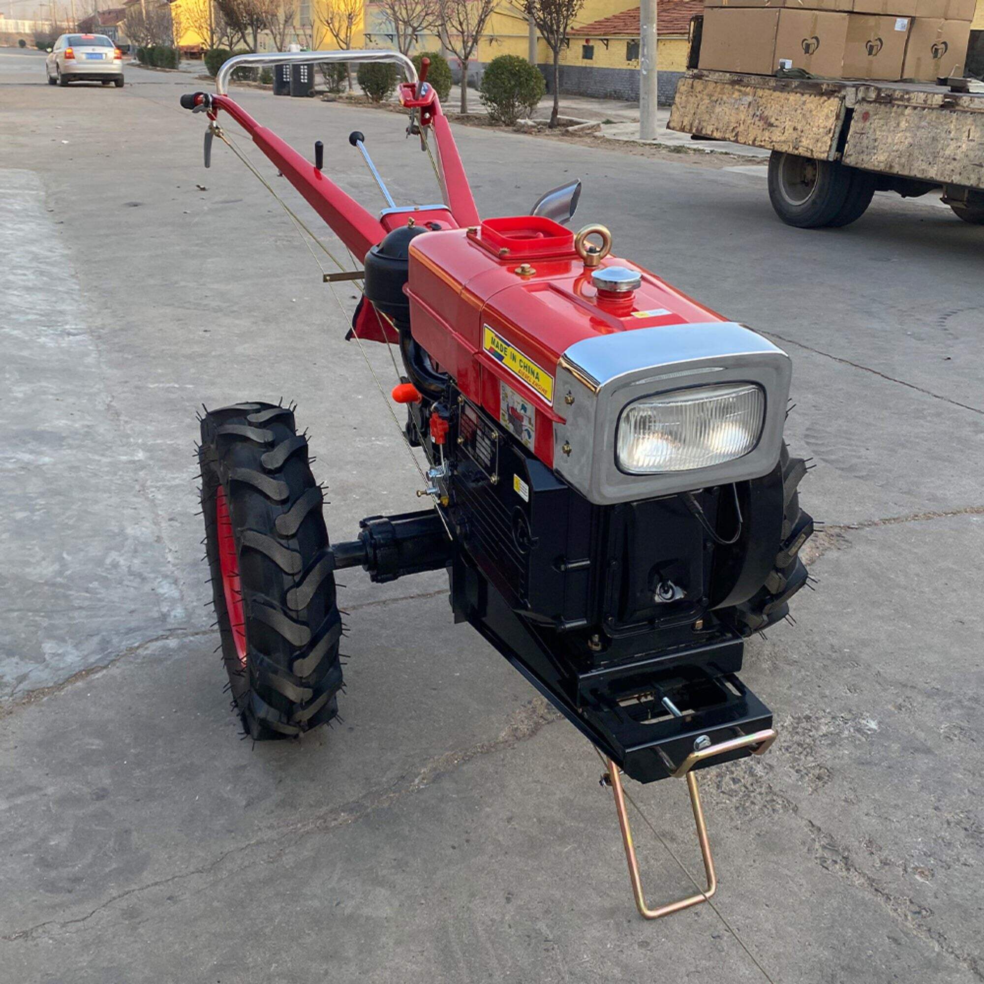 Quality walking tractor hot sale mini garden tractors farm tractors two wheeled for sale price cheap