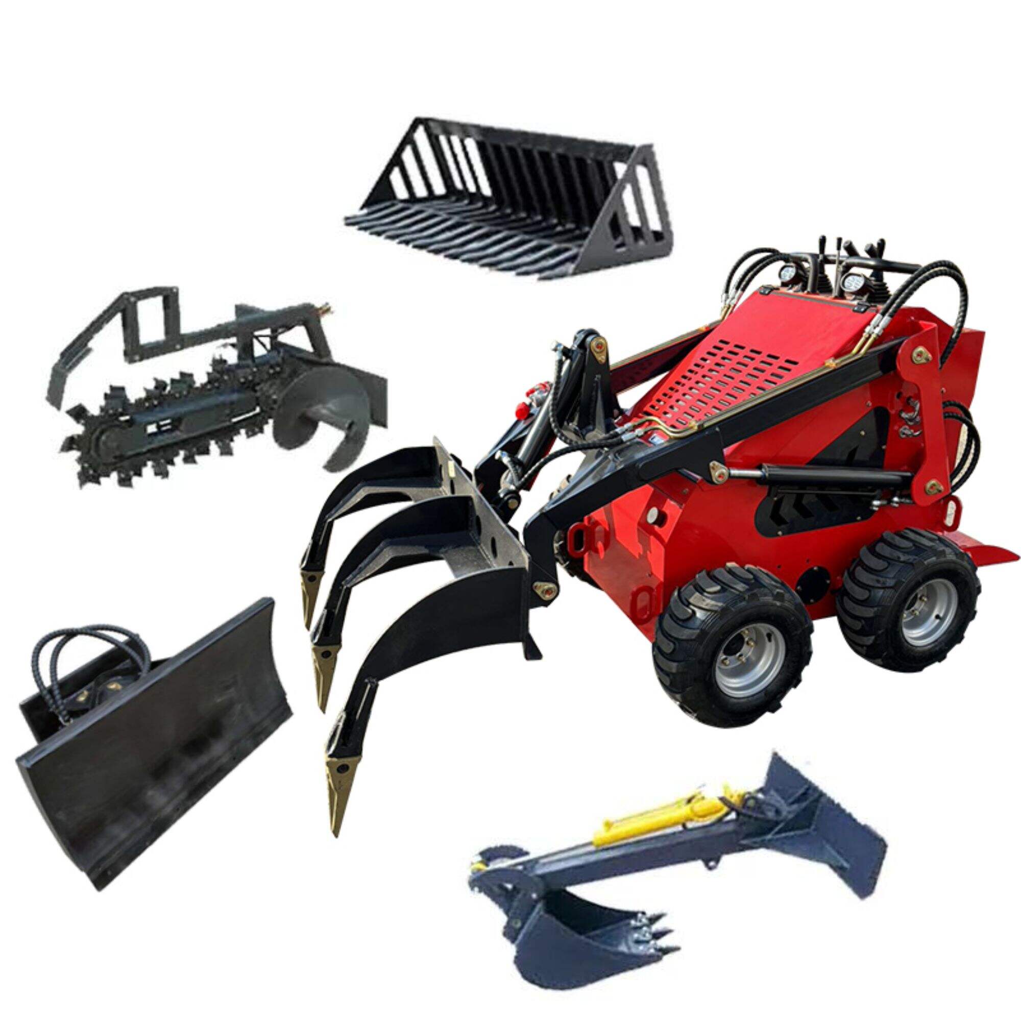 WY380 Fast Shipping skid loader mini skid steer track loader hot sale mini skid steer loader for sale price cheap