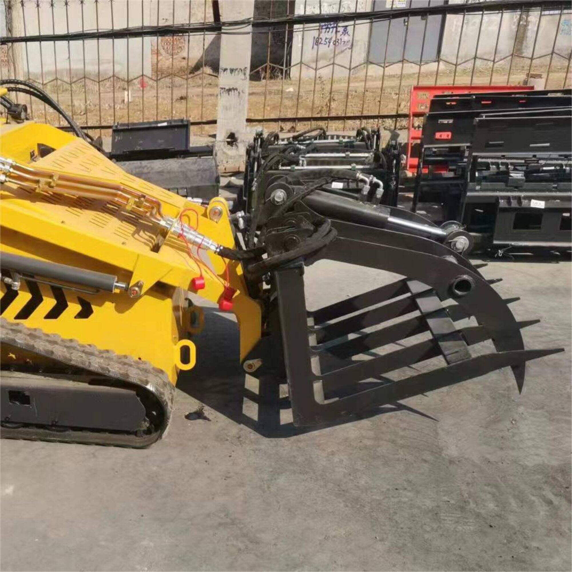 Skid Steer Loader Attachment Wood Grabber