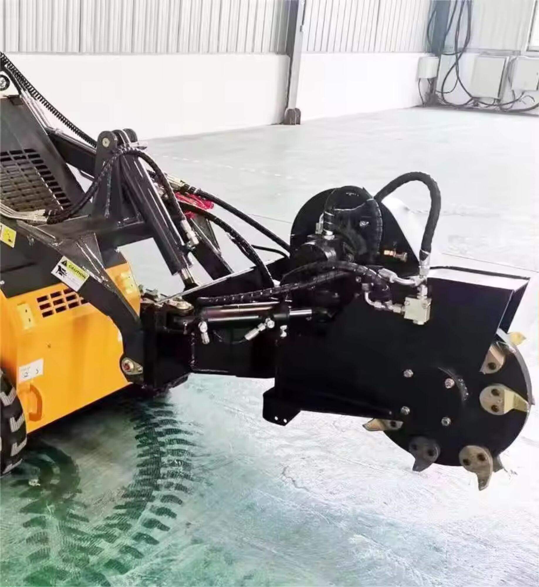 Skid Steer Loader Attachment the Stump Grinder