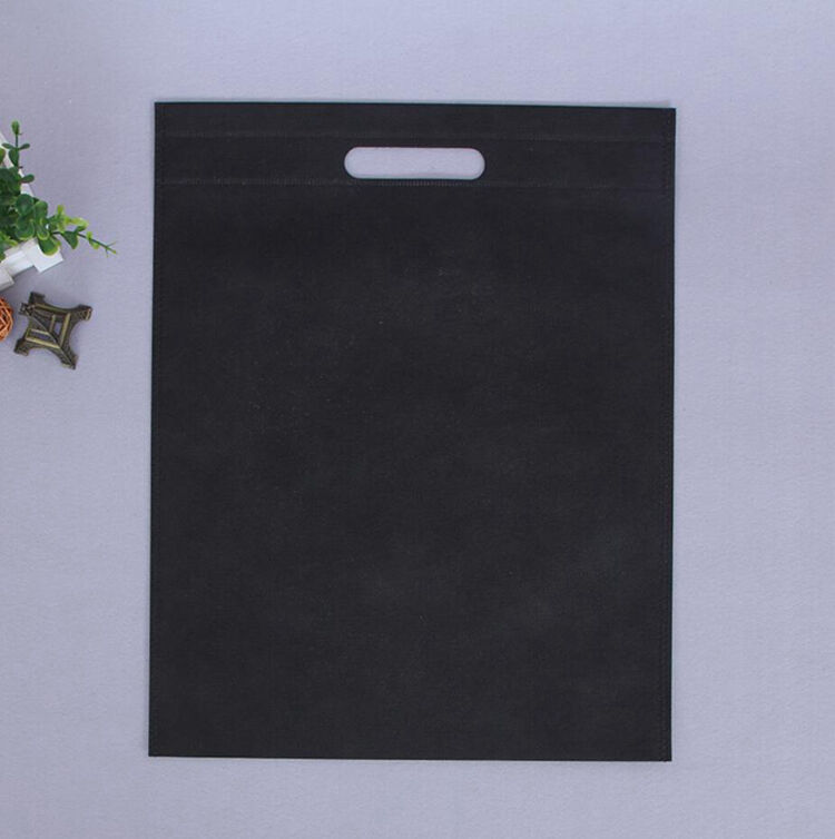 Hot sell eco friendly biodegradable reusable recycled cheap die cut non woven shopping bag with custom logo printed