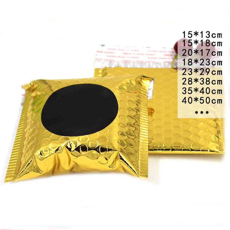 Waterproof Padded Envelopes Black Bubble Mailers, Customized Logo Self Seal Protective Packaging Poly Bubble Bags supplier