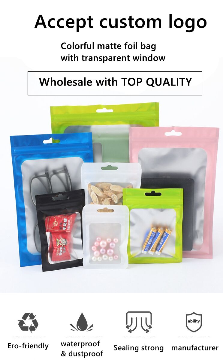 Pink Mylar Bags Holographic Packaging Bags, Clear Resealable Proof Foil Pouch Bags for Food Storage supplier