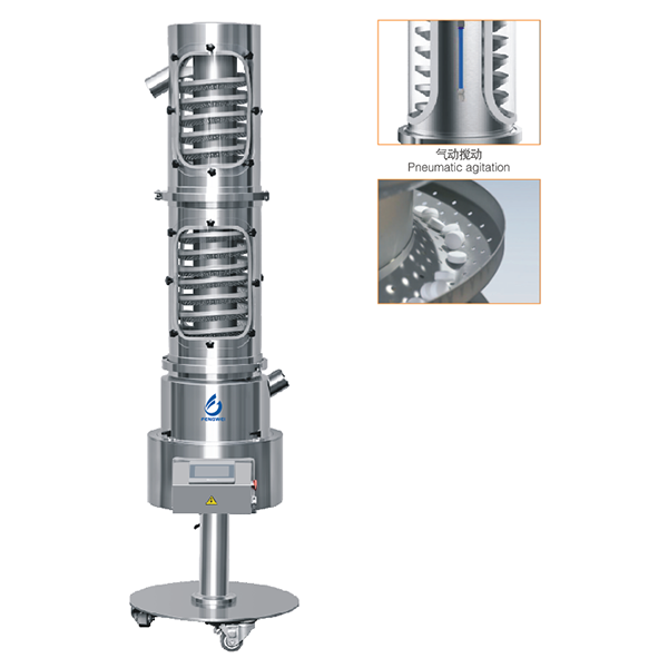 TOP ROTATION TABLET SIEVING MACHINE