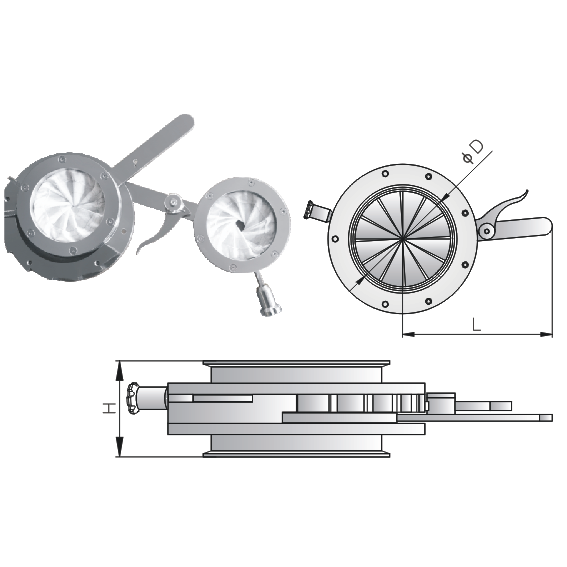 Aperture valve for tablets and capsules