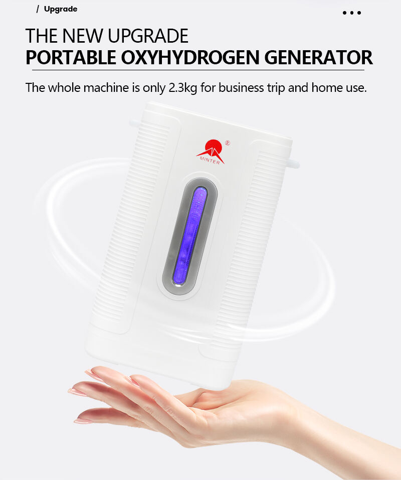 New Desktop Home Intelligent High Purity Hydrogen Production Portable Spe Pem Mini Hydrogen Inhalation Machine details