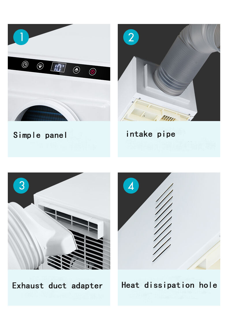 product mini tent air conditioner new style 110v cooling outdoor ac for truck van cab  fan-14