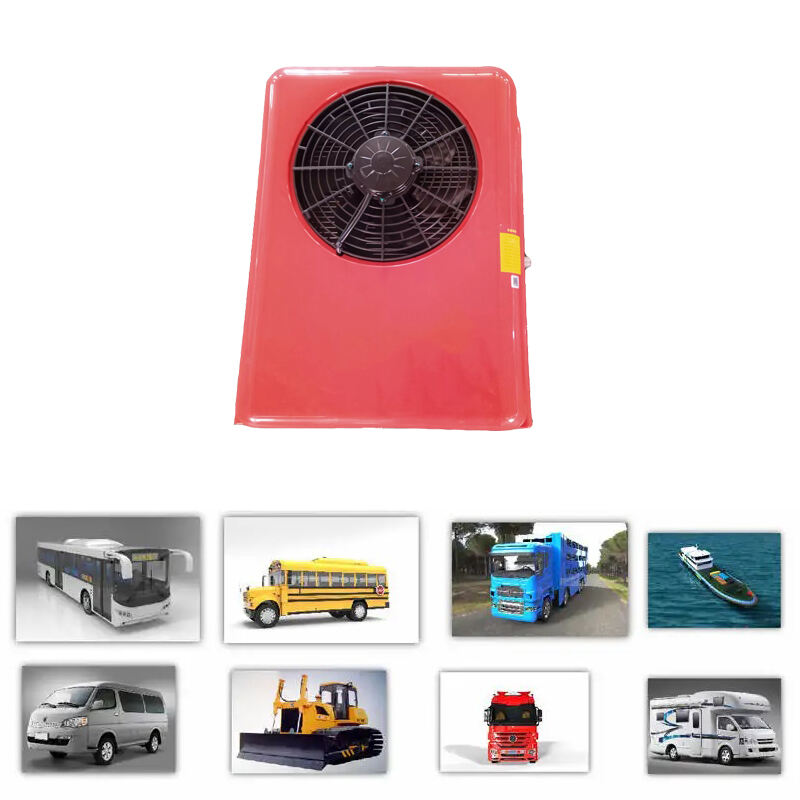 24v small cab air cooling battery driven dc air conditioning systems 24 volt parking air conditioner for truck/crane supplier