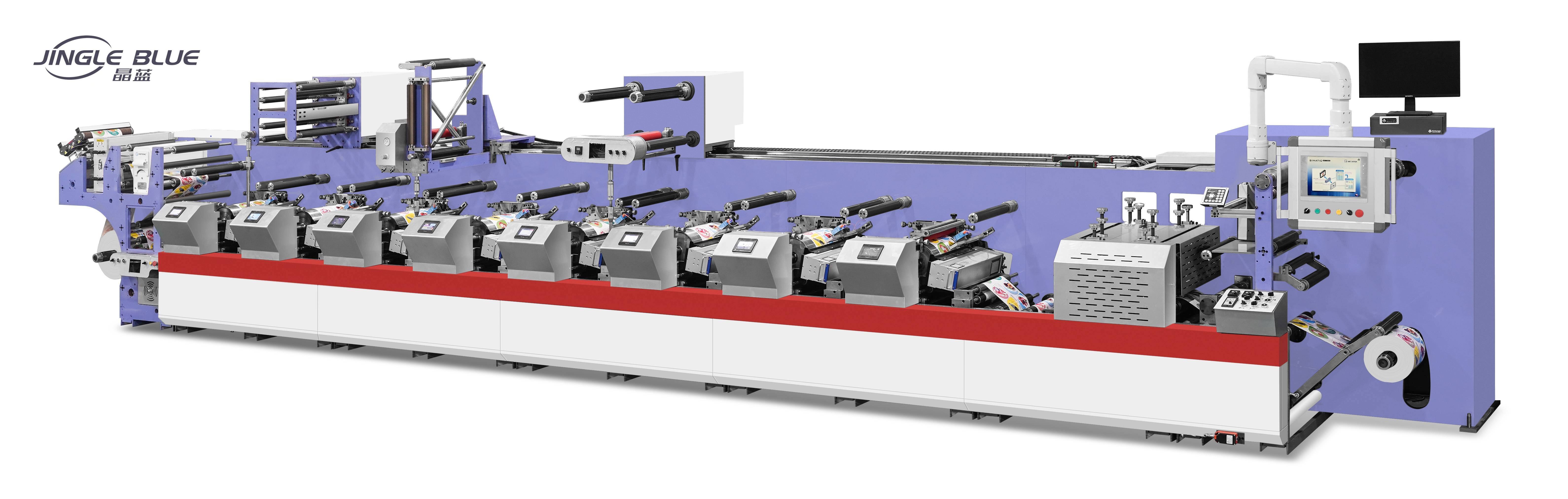 JZ-370A Horizontal Flexo Printing Machine Flexo Label Printing Machine Flexo Press manufacture