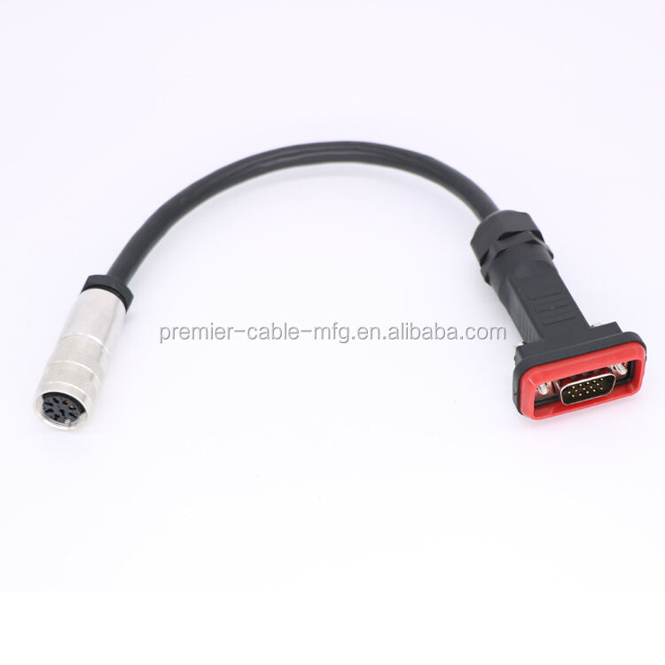 Remote Electrical Tilt RET AISG control Jumper cable RRU to RCU RET Cable M16 8 Pin to Male DB9 Connector manufacture