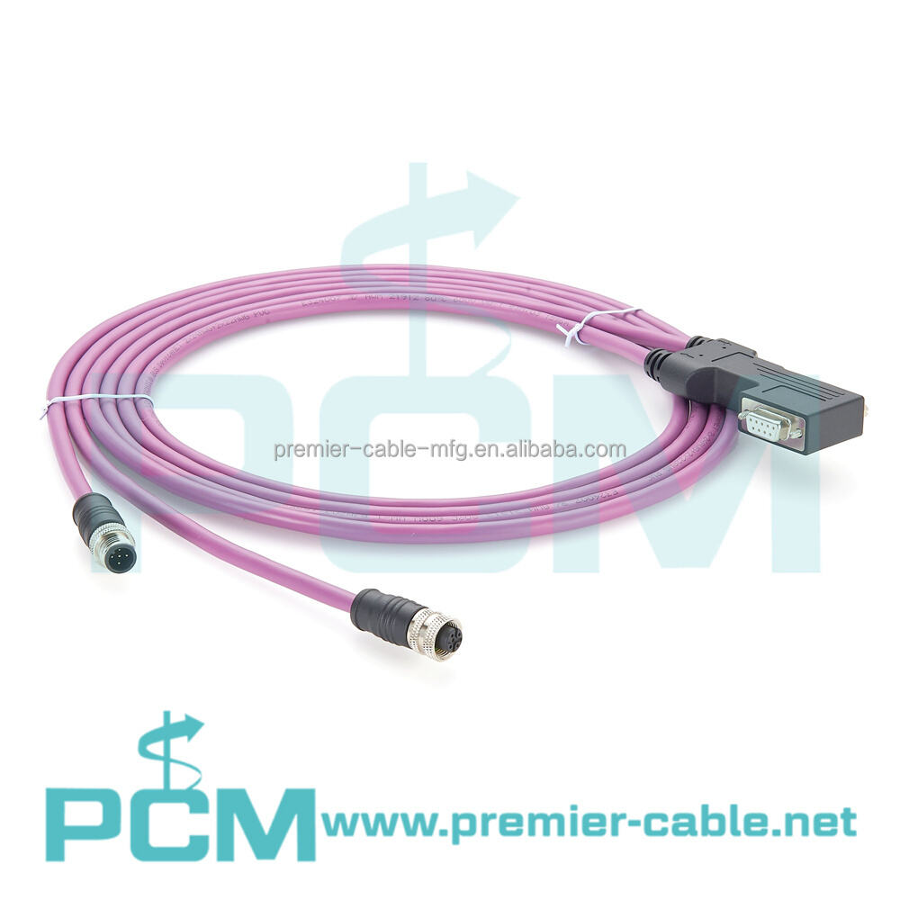 CANopen Slave Module DB9 to M12 Bus Connector Cable for Industrial Automation PLC manufacture