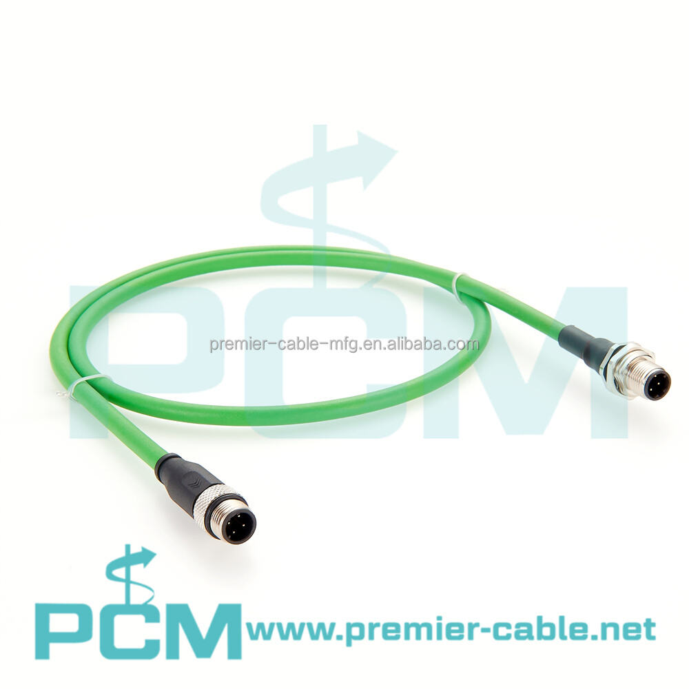 Sensor Servo Encoder ProfiNet M12 D-Code Panel Mount Cable factory