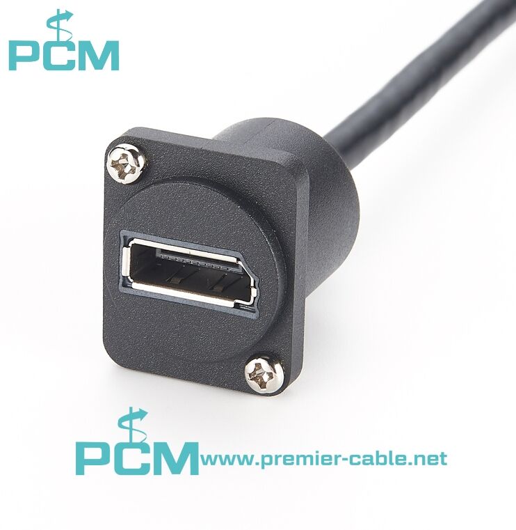 DisplayPort D-type Panel-Mount Extension Cable details