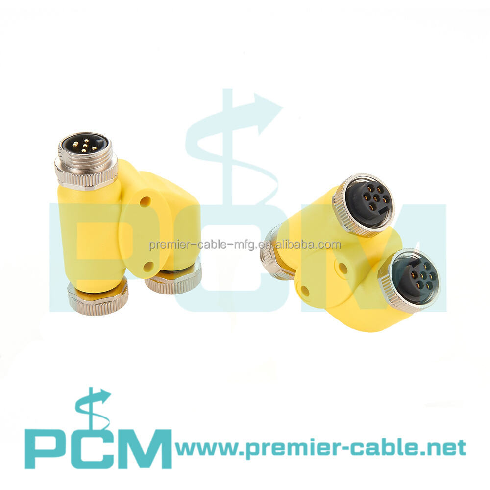 CANOpen MiniFast 7/8-16UN 6Pin Splitter H-Type Device Power Tee Connector supplier