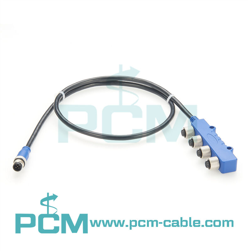 NMEA 2000 6 Port Multiport  Metal T Connector M12 With Wire Cable For Marine details