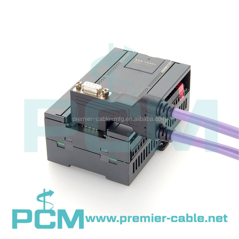 M12 B Code to D-Sub PLC Control Profibus DP Connector Double-Ended Cordset Cable supplier