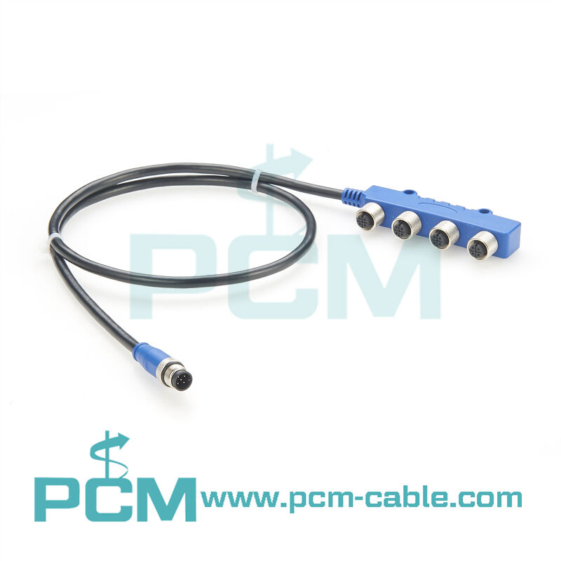 NMEA 2000 6 Port Multiport  Metal T Connector M12 With Wire Cable For Marine details