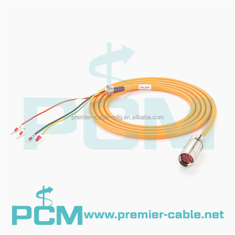 M23 6 Cores V90 Servo Motor Power Cable for Siemens 6FX5002 Serial details