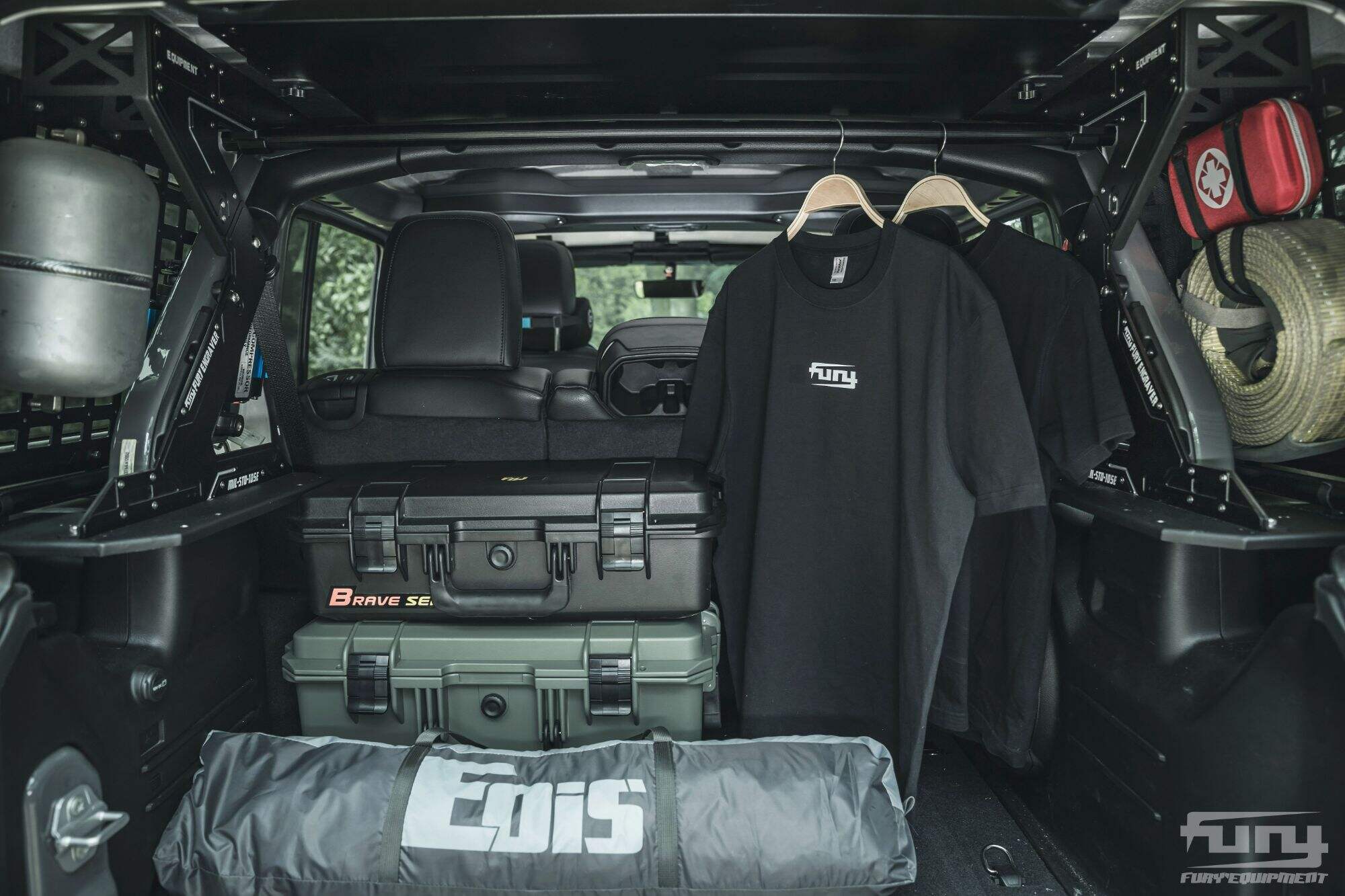 Rack de carga interior do carro Fury para Jeep Wrangler