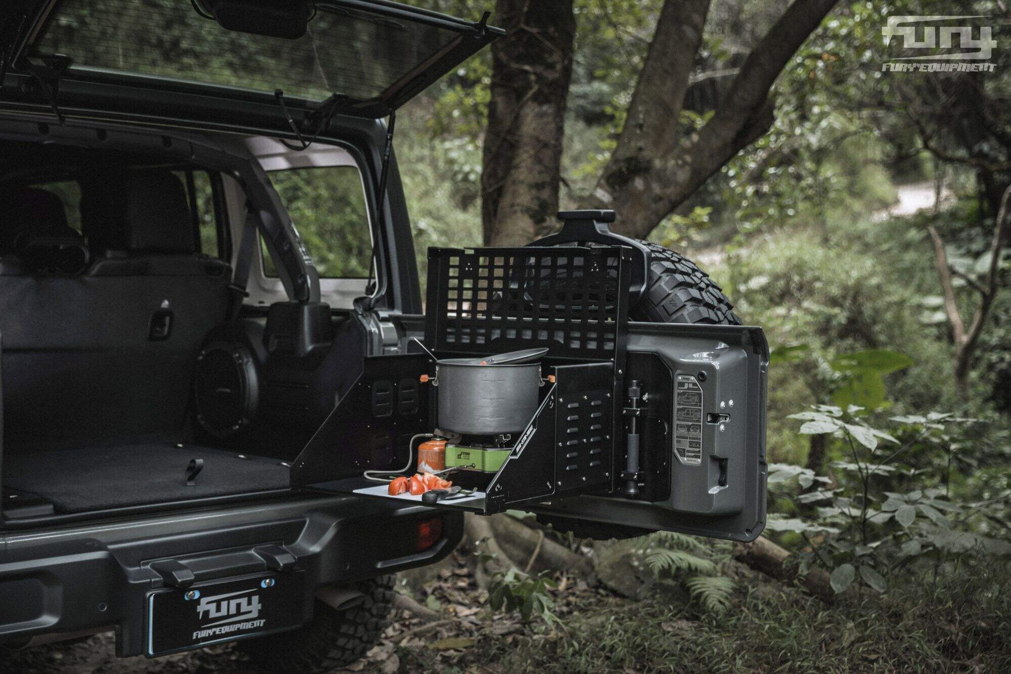 Meja lipat Fury Tailgate Untuk Jeep wrangler