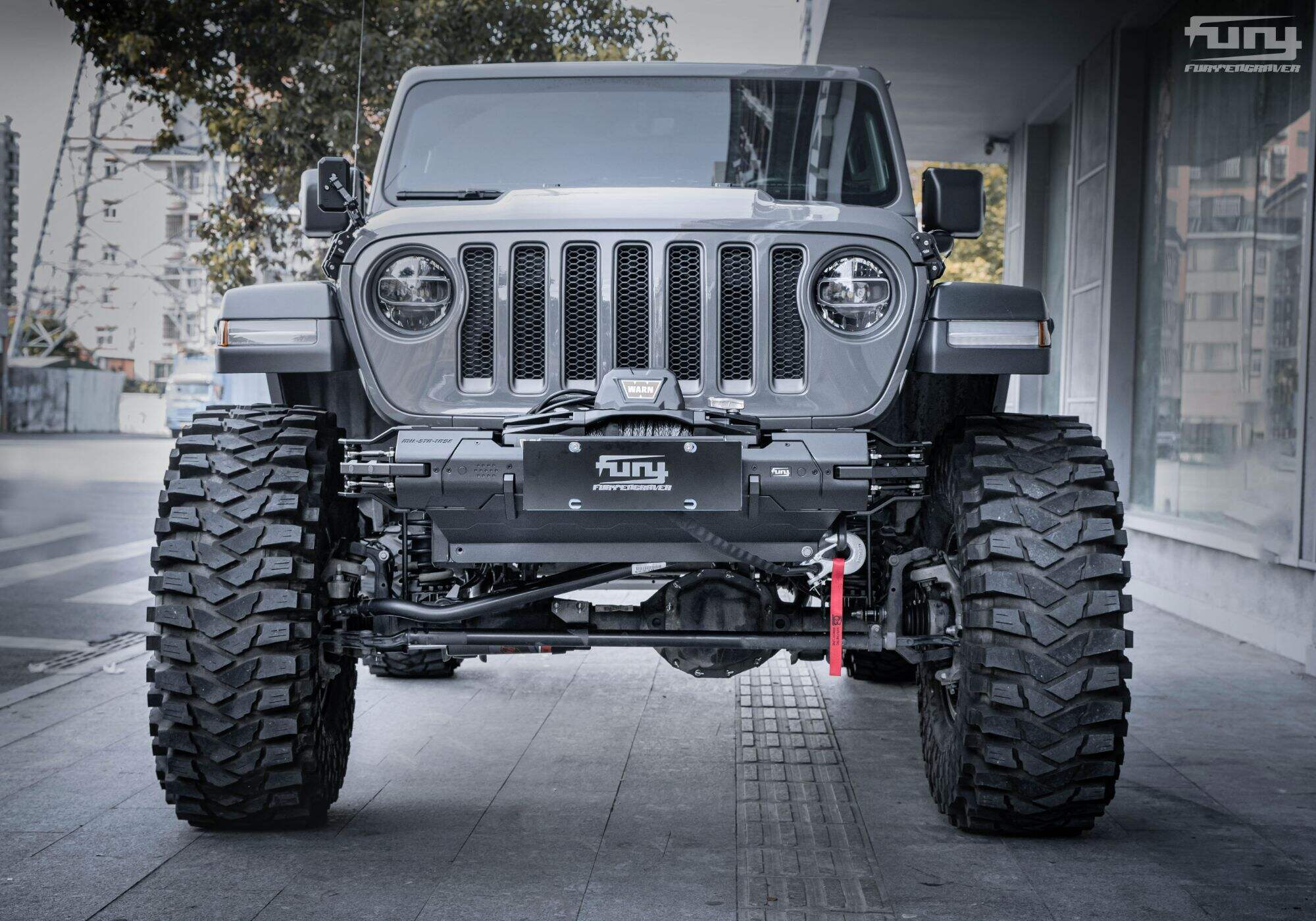 Предна броня FURY за Jeep Wrangler