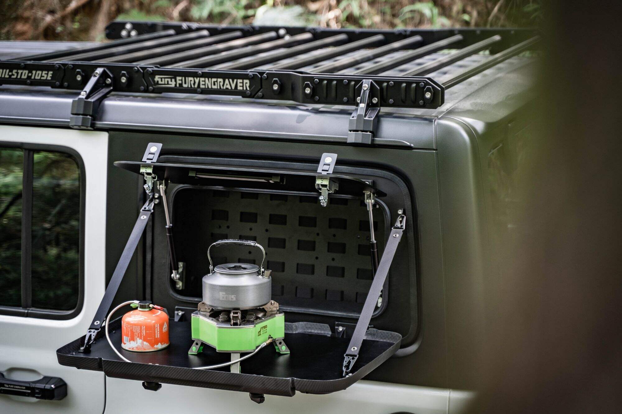 Boîte à outils latérale multifonction Fury pour Jeep Wrangler