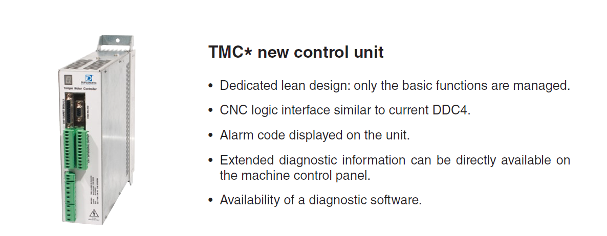 Duplomatic Automation tool turret systems control Unit TMC-14-400-12 details