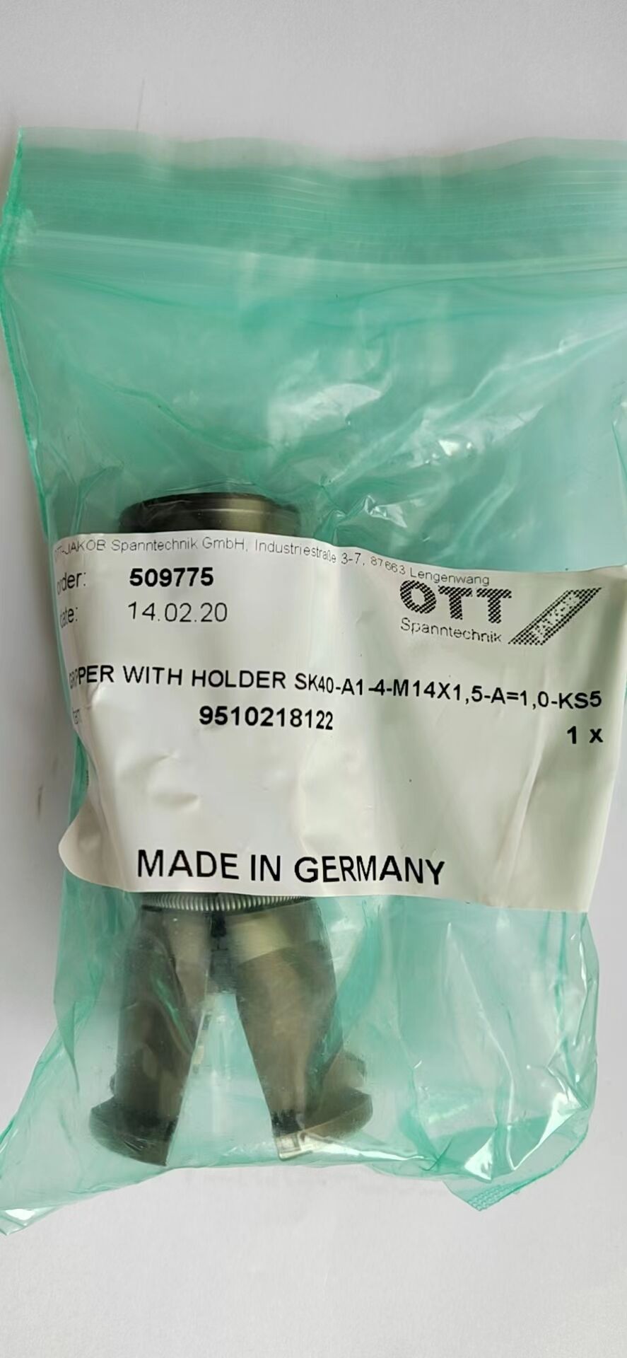 Tianyi gripper mounting tool 288571 for OKUMA Machining center spindle details