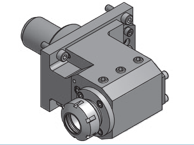 Cabeza de taladrado y fresado 50.40V3MP610R para la torreta Mazak MP610