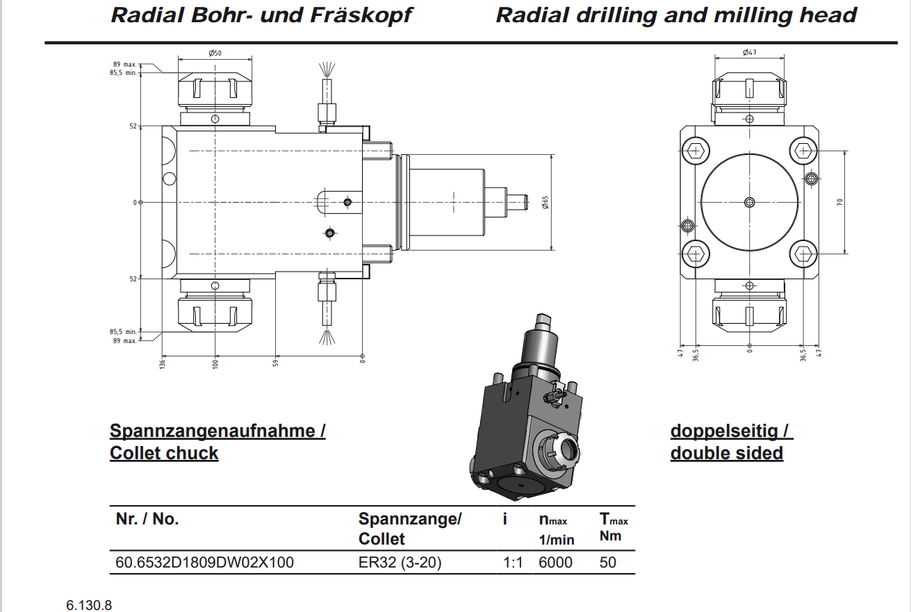 Drilling and milling head 40.653218  for Doosan PUMA CNC lathe turrets supplier