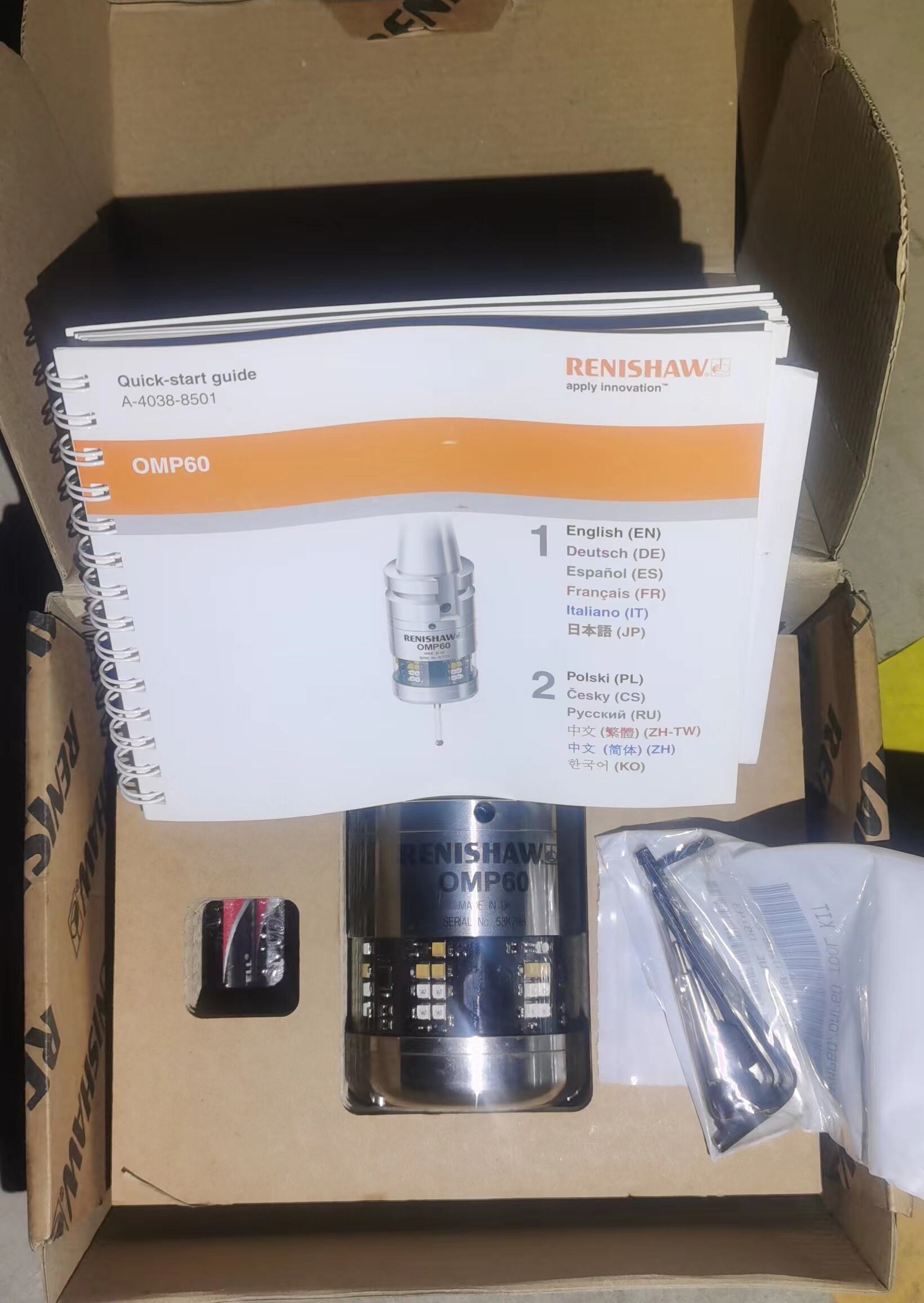 RENISHAWS Optical measuring head OMP60 KIT-OPT/TIME 134S details