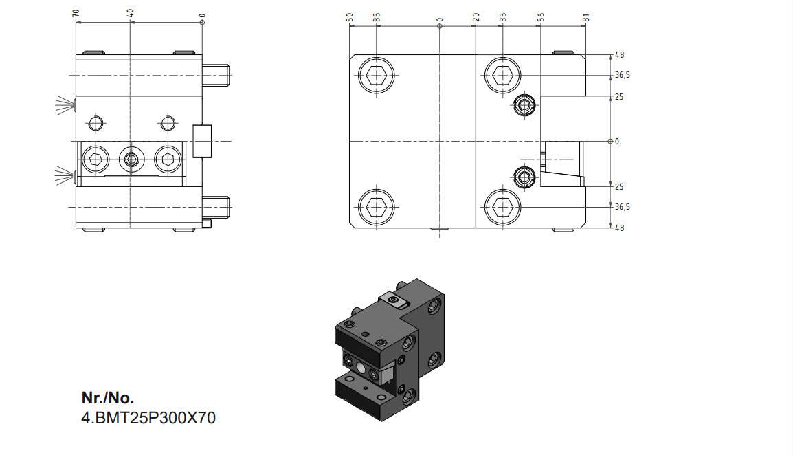 Turning tool holder BMT25 for Doosan PUMA2100 CNC lathe turrets supplier