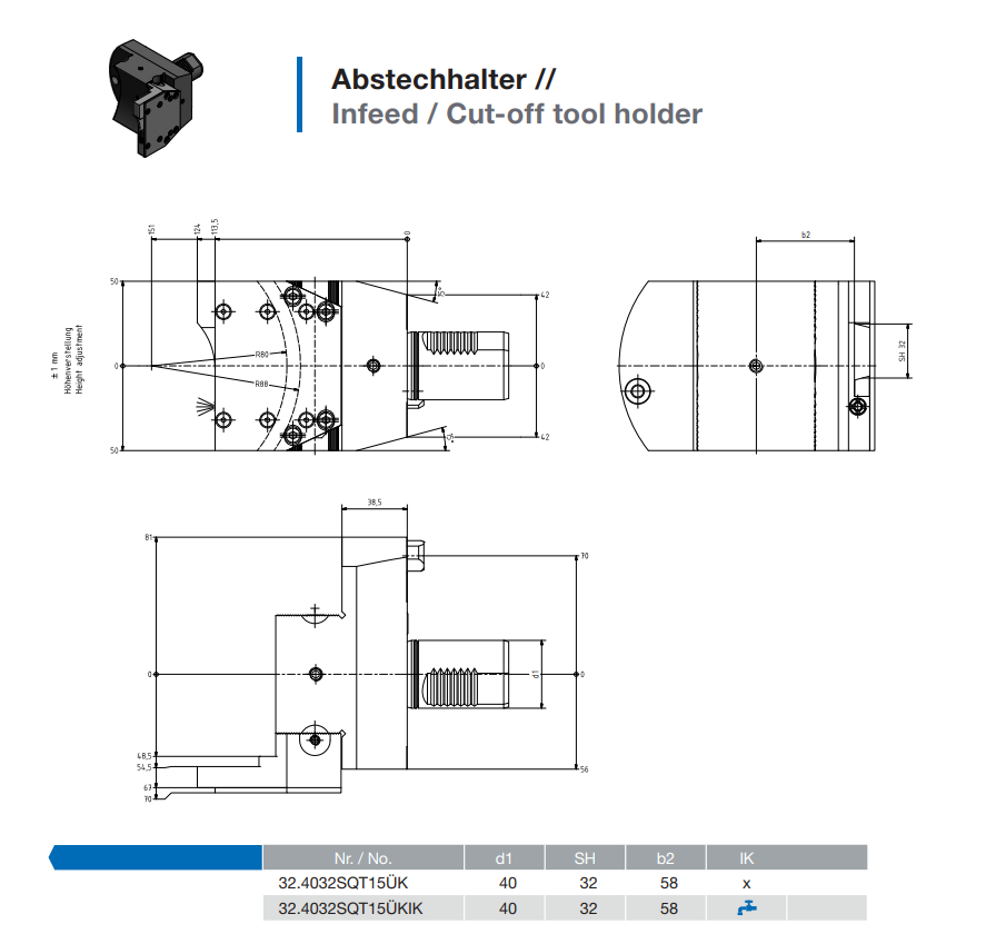 Turning tool holder BMT25QSM200 for MAZAK Quick Turn Smart200 turret supplier