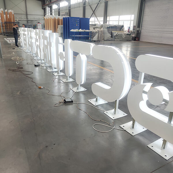 Large Metal Letters as Decor