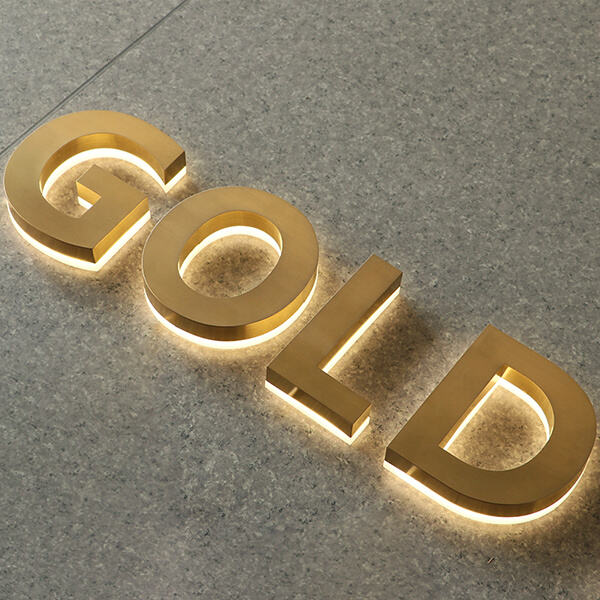 Letters that shine all year round with stainless steel