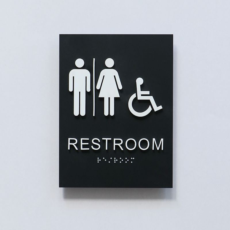 ADA Braille Restroom Signs