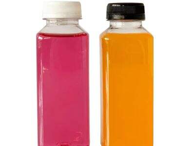 Bouteilles en PET élégantes conçues pour les lignes de boissons en vrac