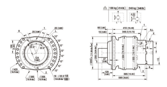 Poclain MS02 poclain ms02 ms05 ms11 ms18 ms25 ms35 ms50 series Radial Piston Hydraulic Motor/motor in china factory