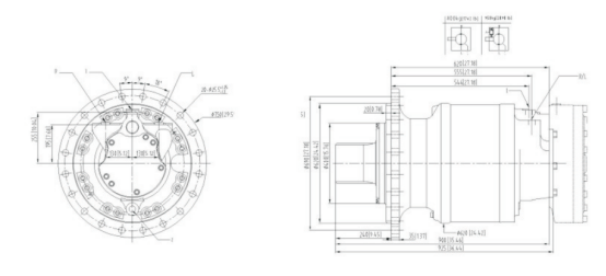 Poclain MS Series MS02 MS05 MS08 MS11 MS18 MS25 Hydraulic Drive Wheel Radial Piston Motor factory