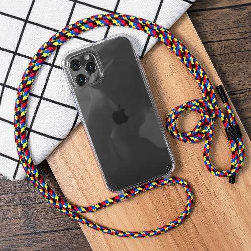 High Quality Luxury Leather Detachable Custom Designer Cell Mobile Phone Case With Lanyard For Iphone 15