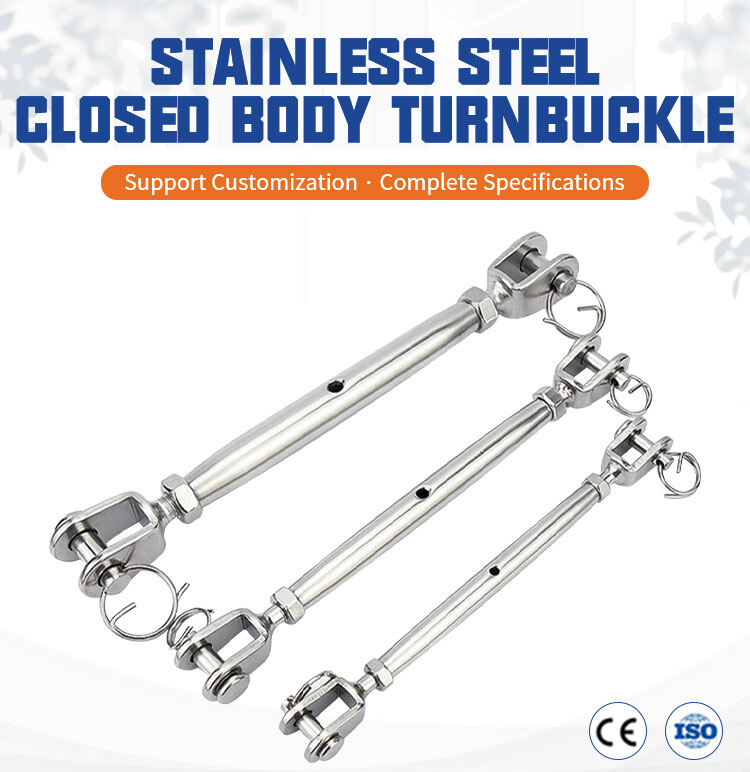 Heavy Duty SS304/316 European Jaw Jaw Ends Closed Body Turnbuckle supplier