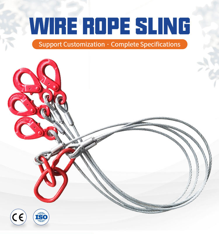 Galvanized 4 Leg Steel Core Steel Wire Rope Lifting Sling supplier