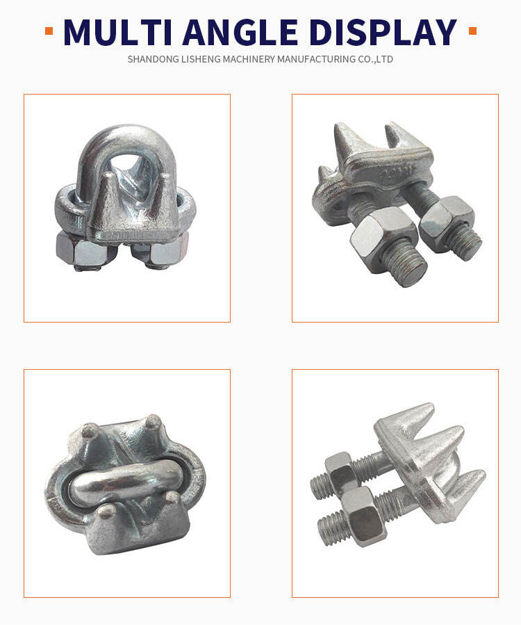 JIS-B2809 zinc plated JIS drop forged wire rope clips manufacture