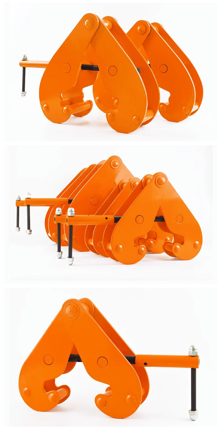 Heavy Duty 1ton 2ton I Type Lifting Construction Beam Clamp supplier