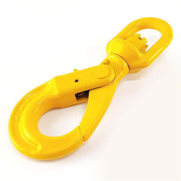 Effortlessly Fasten Heavy Loads with the Swivel Self Locking Hook