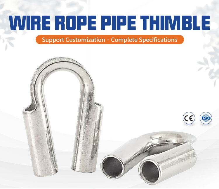 Powder Coated Heavy Duty Steel Tube Wire Rope Thimble details