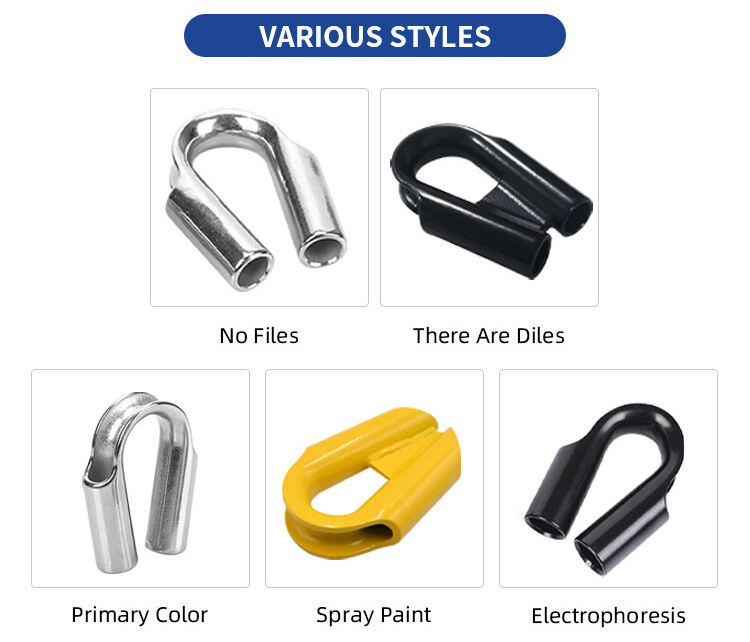 Powder Coated Heavy Duty Steel Tube Wire Rope Thimble manufacture