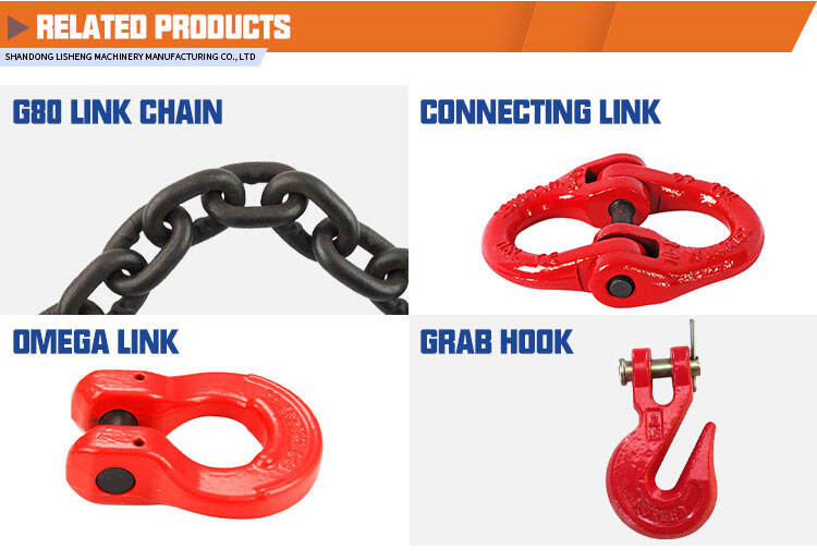 Grade 80 European type swivel self-locking safety hook details