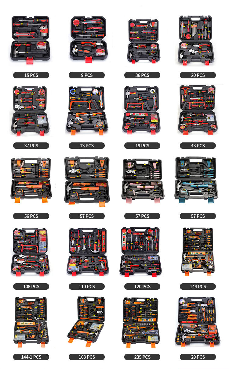 43 pcs tool box electrician tool kit hand operate mechanical tools set details